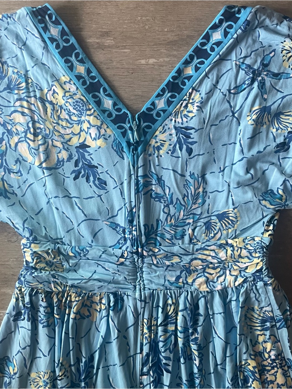 Lilly Pulitzer Lauralai Maxi Dress Bellevue Blue Breakers Beach NEW women’s Sz 8 - Picture 10 of 10